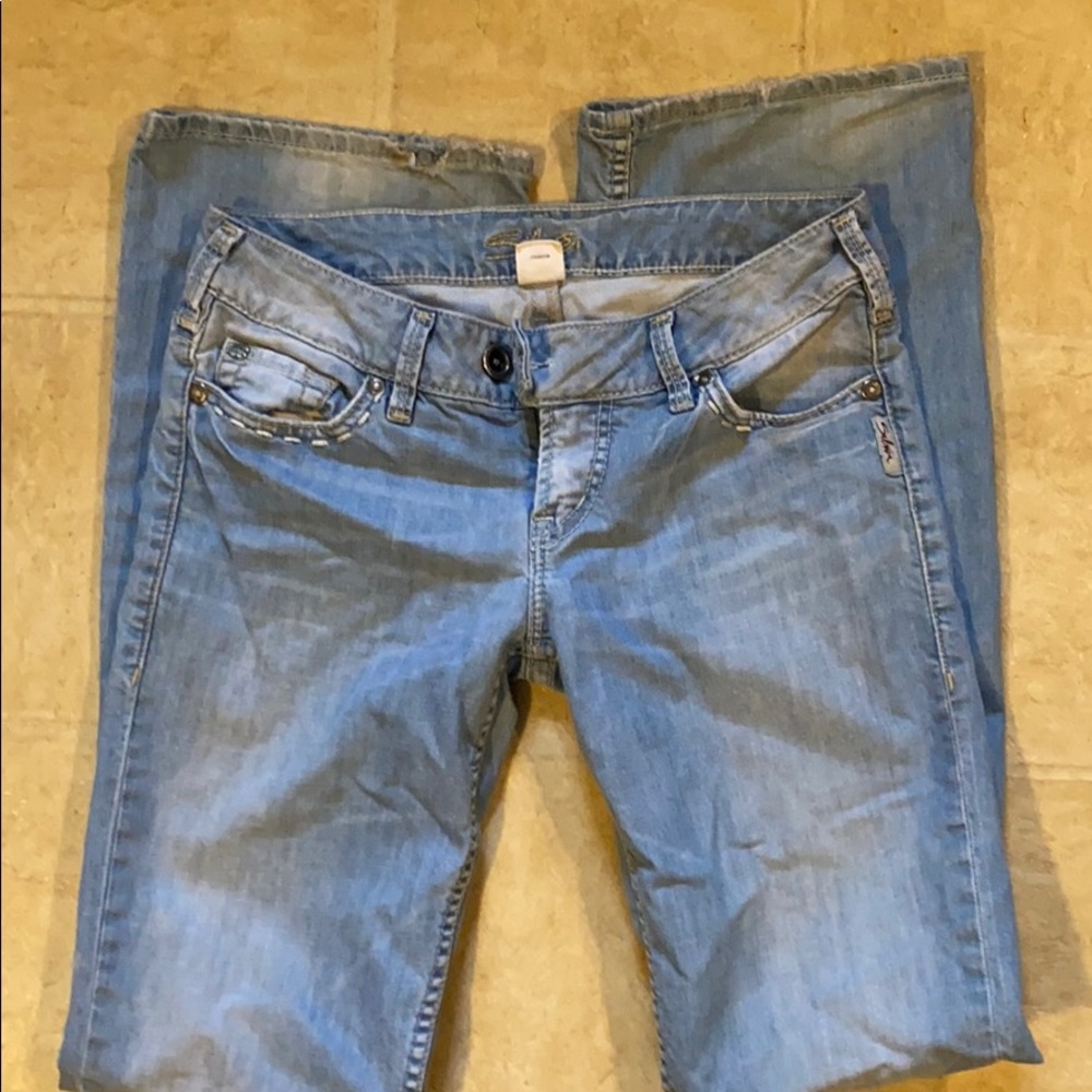 Silver bootcut jeans